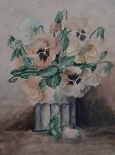 Aquarelle ancienne Eugène