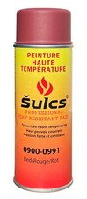 Peinture Thermique Haute Température Rouge Aérosol - Auto Moto Cheminée Braséro