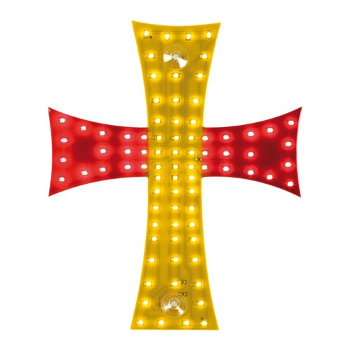 Espagnol drapeau cross led - cross,