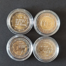 LOT 4 PIECES 2 EUROS COMMEMORATIVES FRANCE REF17262J