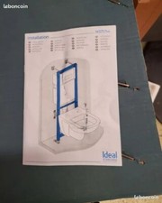 Bâti-support réservoir encastré avec plaque de commande 3/6L - IDEAL SYSTEMS