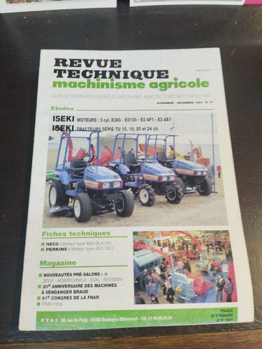 Revue technique machinisme - revue,