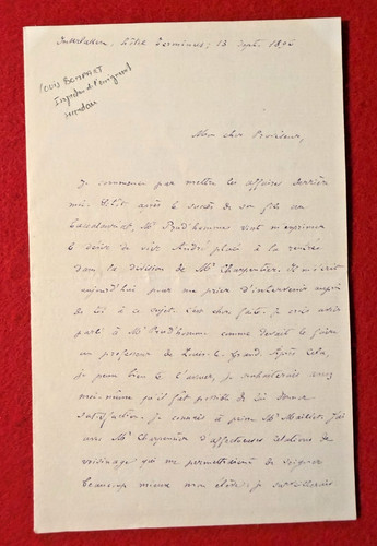 Ce58 lettre autographe - lettre,
