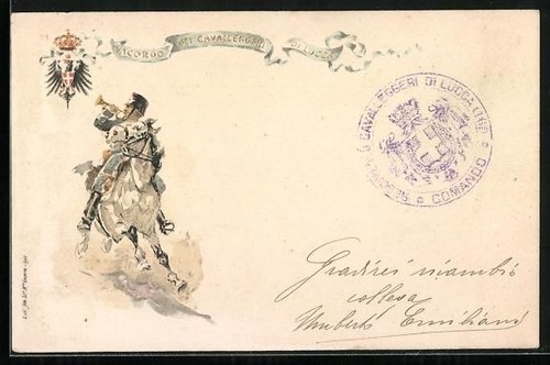 Lithographie cavalleggeri - lithographie, di
