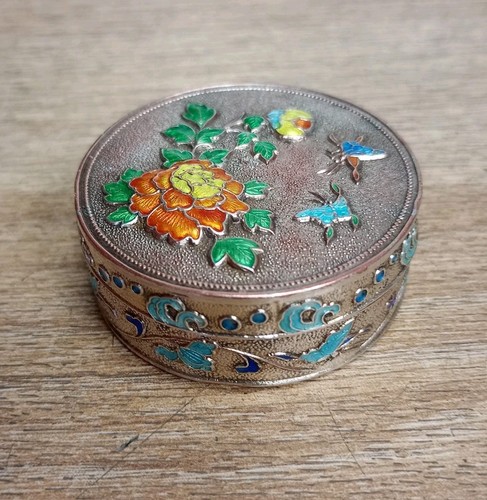 Boîte ancienne argent - ancienne,
