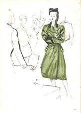 PUBLICITE DESSIN DE MODE FASHION RENE GRUAU