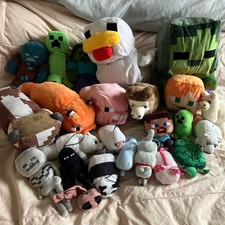 Lot de 24 porte-clés en peluche Minecraft Alex Steve Creeper Ender Man, etc.