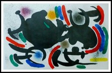 Joan MIRO : Composition abstraite III, Lithographie originale 1972