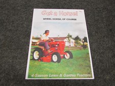 VINTAGE! WHEEL HORSE TRACTOR SALES BROCHURE, "4-season lawn & garden tractors"