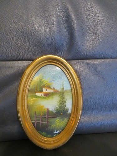 Tableau peinture paysage peint - tableau,