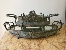 centre de table , jardiniere en régule argenté