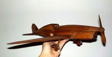 Avion WW2 en bois Caudron 714 fabrication artisanale envergure 51 cm