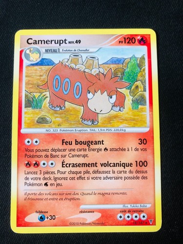 Carte pokémon camerupt - carte,