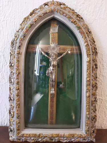 Cadre verre bombé christ - cadre,