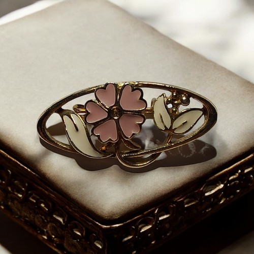 Broche vintage dorée - broche, motifs
