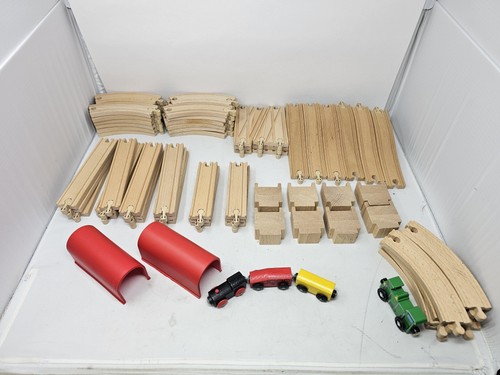 Ikea wooden train track - 76, pc