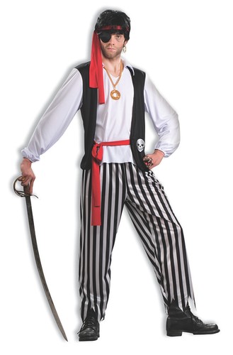 Pirate matey costume adult - matey, men