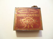 Boite poudre de chasse 19 ième Ministère de la guerre fusil 19th Gun powder  