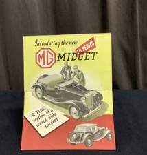 Rare Catalogue 1960 BMC MG TD Version Export US !!!