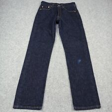Vintage 90s Levis 501 Jeans Hommes W29 L32 (Étiquette: W31) Bleu Droit Fait En