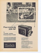 PUBLICITE ADVERTISING 1961 074 KODAK la nouvelle caméra Brownie 8 mm