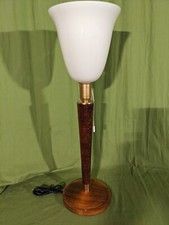 LAMPE STYLE MAZDA UNILUX art déco vintage 1930. avec inter à tirette et tulipe o