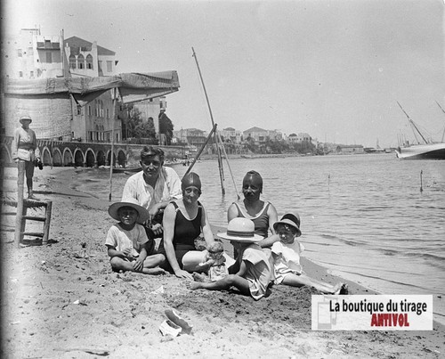 Famille plage levant - plage, du