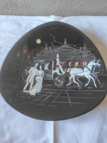 Assiette émaux longwy - assiette,