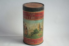 Boîte tôle lithographiée Galettes bretonnes Lehuédé Batz (72446)