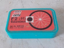 Vintage german bicycle repair kit Rema Tip Top F2 advertising plastic  Germany