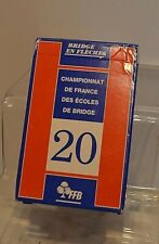 JEU DE CARTE BRIDGE EN FLECHE N°20 CHAMPIONNAT DE FRANCE DES ECOLES FFB TAPIS