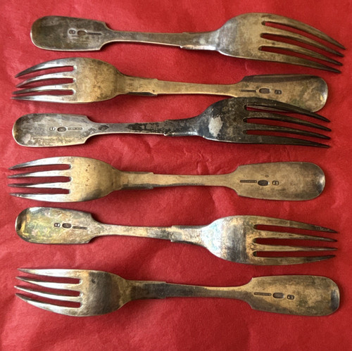 Lot fourchettes anciennes - 6,