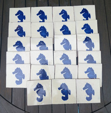 Lot de 23 carreaux Mexicains Azulejos peint à la main 