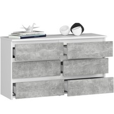 Commode BDW avec 6 tiroirs -