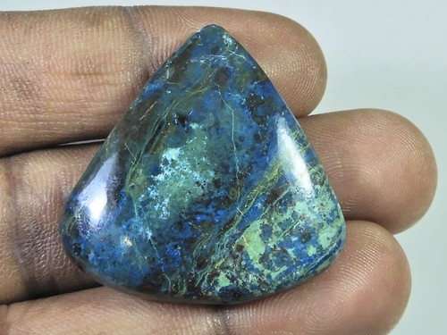 Cabochon poire shattuckite - de,