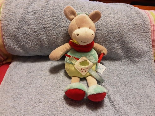 Doudou peluche vache âne - peluche,
