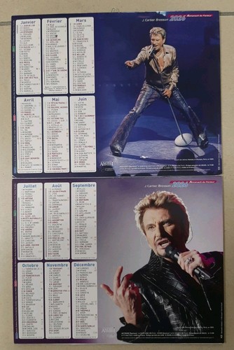 Calendrier johnny hallyday - calendrier,