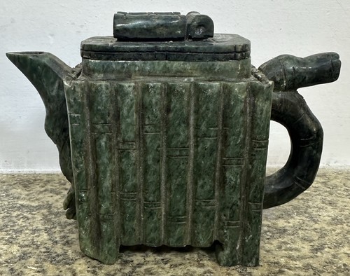 Ancienne théière jade - en,