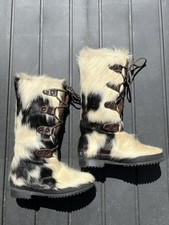 DATCHA PICHETTE France Ancienne Paire Apres Ski Botte Quitch Annee 80 Vintage