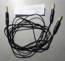 Cables mono 2 Jack 6.35 mm to 1 Jack 6.35 mm - Cordial AWG25 - 2 x 2 m blindés