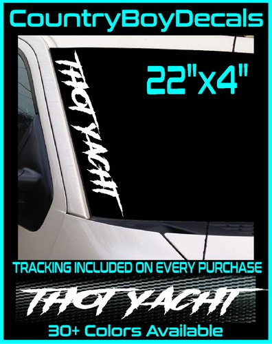 Thot yacht vinyl decal - vinyl,