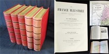 V-A. MALTE-BRUN, ERHARD. La France Illustrée. 1881 Chez J. Rouff. Complet en 5T.