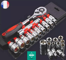 Clé à Cliquet Rallonge Douilles 1/4 Allen 6 Pans Outils 12pcs Ratchet Socket Set