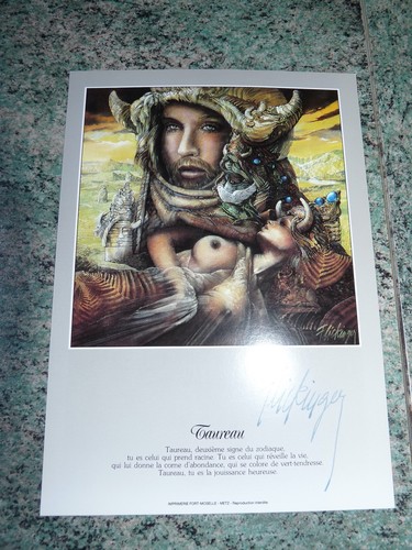 Carte photo art signe du - d'art,