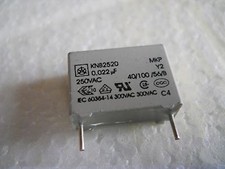 Condensateur Type Y2 MKP 22nF 0,022µF 250V Iskra Pas de 15 mm