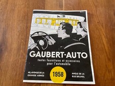Catalogue Pièces détachées CITROEN PEUGEOT RENAULT 1958 GAUBERT AUTO