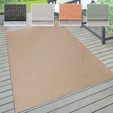 Tapis Intérieur & Extérieur Terrasse Et Balcon Monochrome Structuré