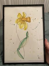 Tableau Fleurs Aquarelle Fait Main Avec Cadre