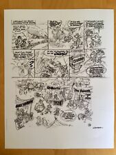 Le Papyrus de César - Astérix & Obélix Ex-libris Illustration - esquisses Conrad