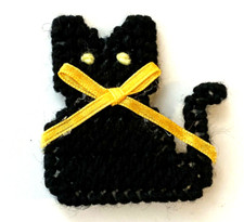 Adorable BROCHE CHAT NOIR